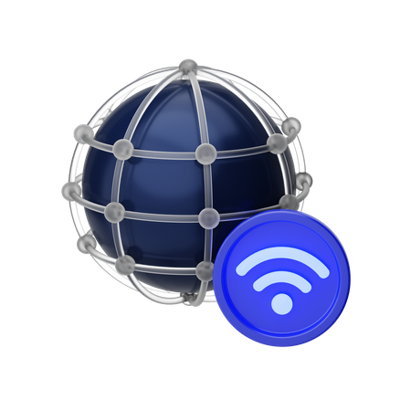 Réseau  3D Icon