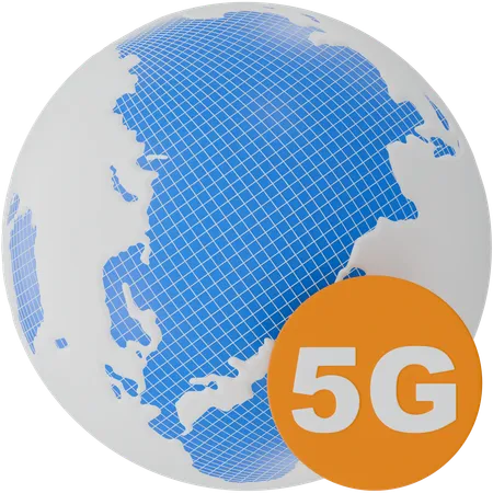 Réseau 5G  3D Icon