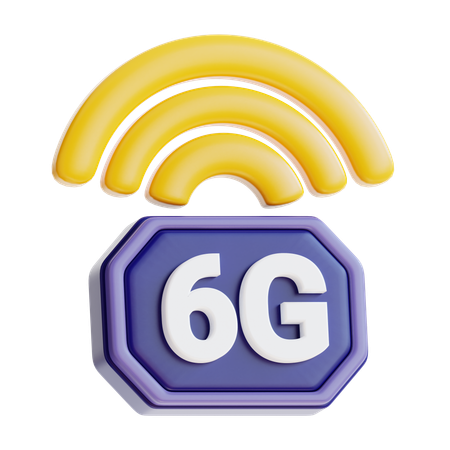 Réseau 6G  3D Icon