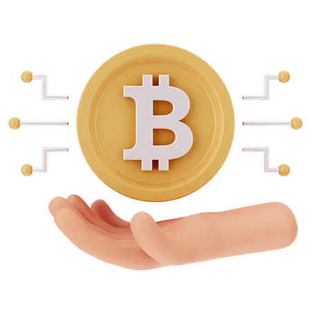 Réseau Bitcoin  3D Icon