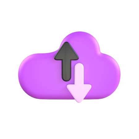 Réseau cloud  3D Icon