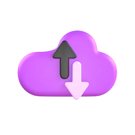 Réseau cloud  3D Icon