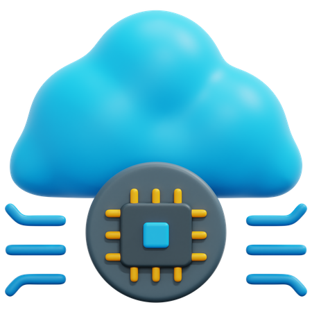 Réseau cloud  3D Icon