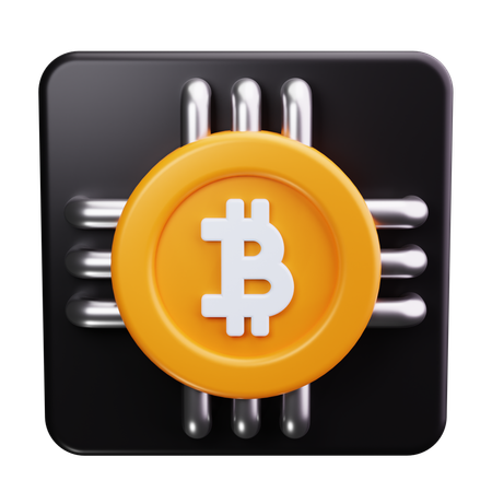 Réseau de crypto-monnaie  3D Icon