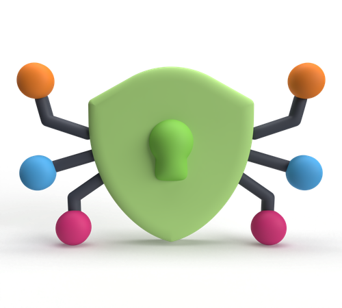 Réseau de sécurité  3D Icon