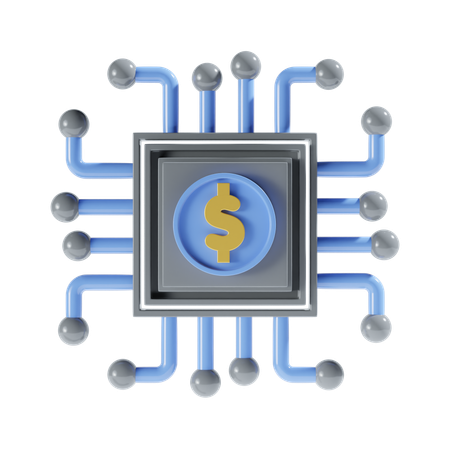 Réseau de dollars  3D Icon