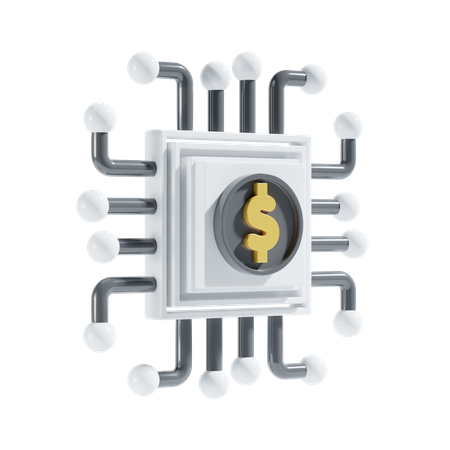 Réseau de dollars  3D Icon