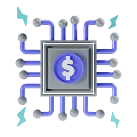 Réseau de dollars  3D Icon