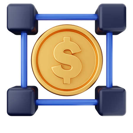 Réseau financier  3D Icon