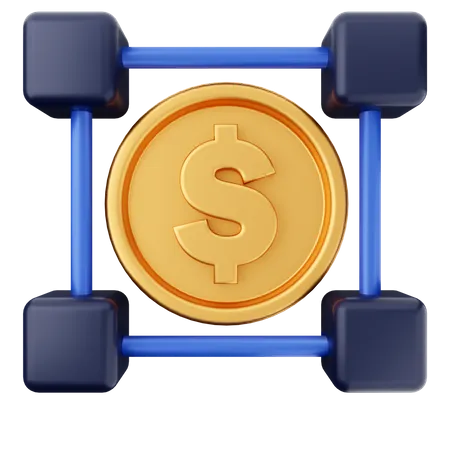 Réseau financier  3D Icon