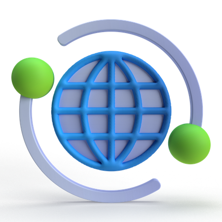 Réseau Internet  3D Icon