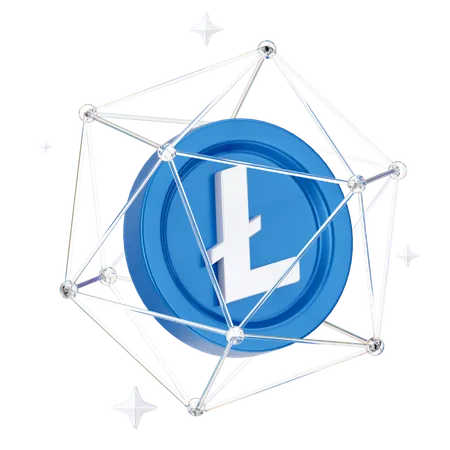 Réseau linecoin  3D Icon