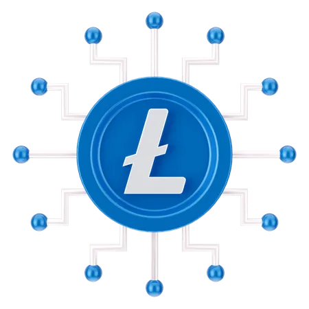 Réseau linecoin  3D Icon