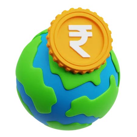 Réseau mondial  3D Icon