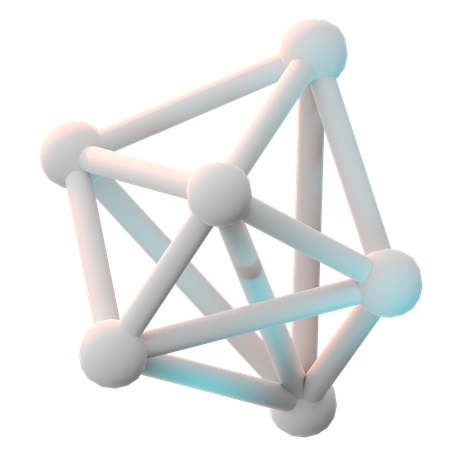 Réseau neuronal  3D Icon