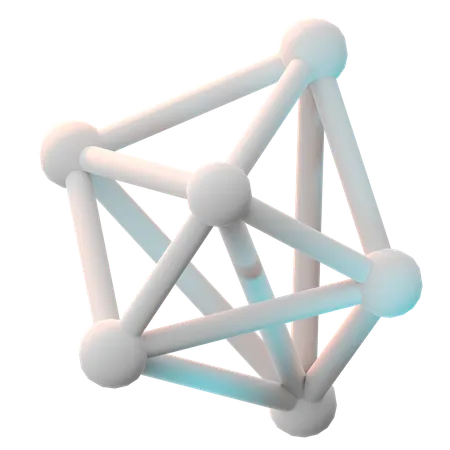 Réseau neuronal  3D Icon