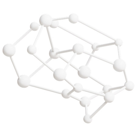 Réseau neuronal  3D Icon