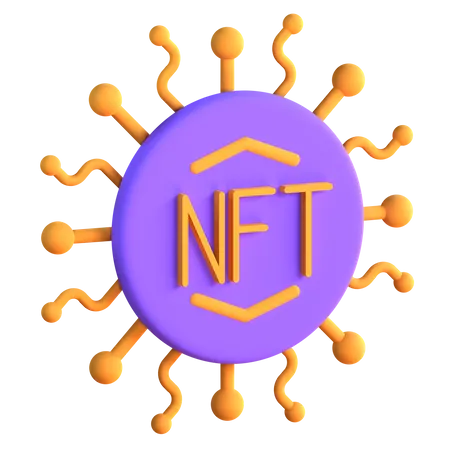 Réseau nft  3D Icon