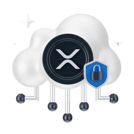 Réseau cloud ripple  3D Icon