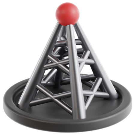 Pôle réseau  3D Icon
