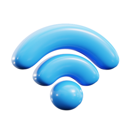 Réseau sans fil  3D Icon