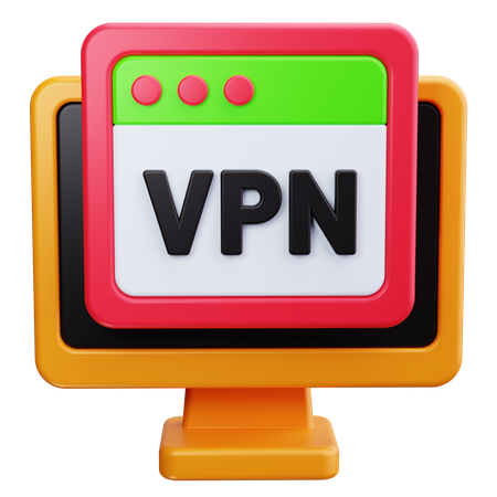 Réseau VPN  3D Icon