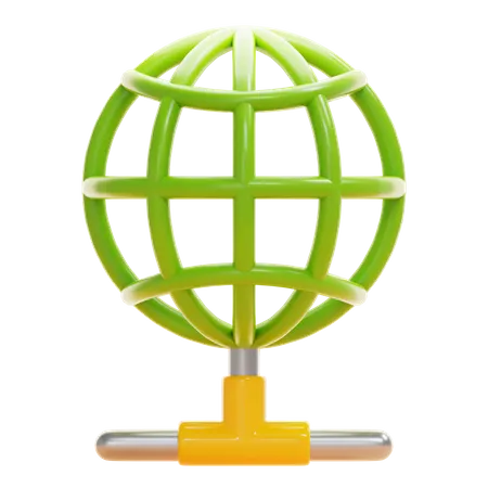 Réseau Internet  3D Icon