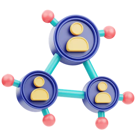 Le réseautage d'affaires  3D Icon