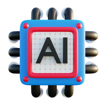 Réseaux d'intelligence artificielle  3D Icon