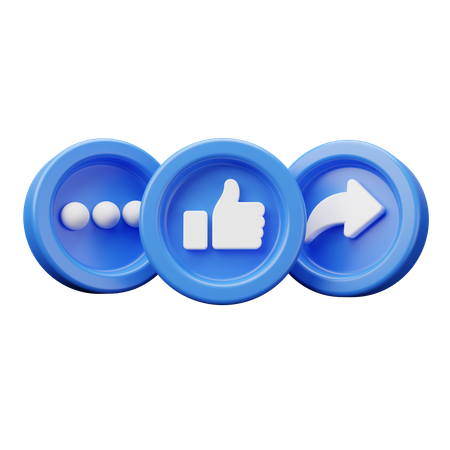 Réseaux sociaux  3D Icon