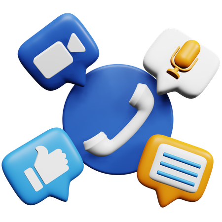 Réseaux sociaux  3D Icon