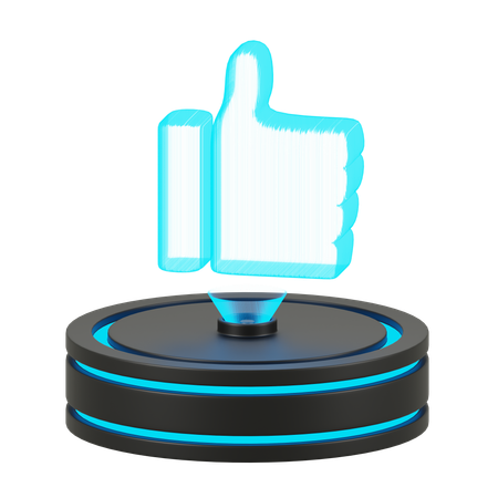 J’aime les réseaux sociaux  3D Icon