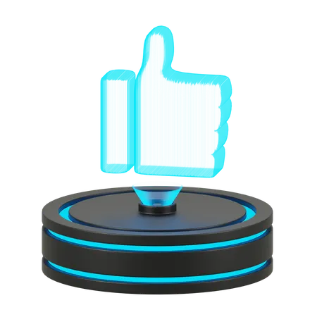 J’aime les réseaux sociaux  3D Icon