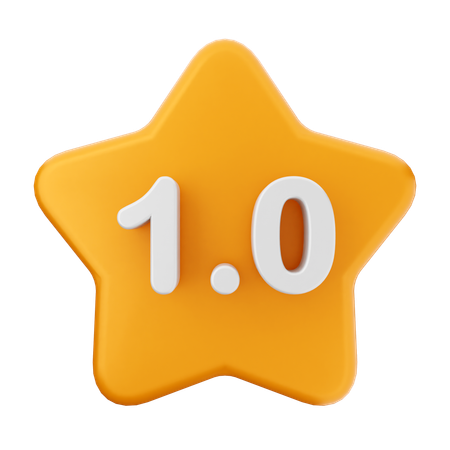 Reseña con calificación de 1.0 estrellas  3D Icon