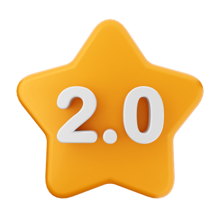 Reseña con calificación de 2.0 estrellas  3D Icon