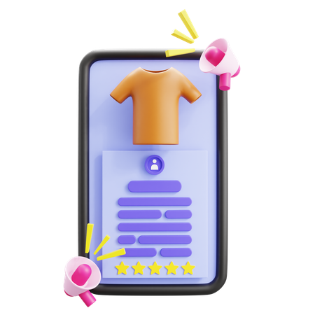 Revisión de compras en línea  3D Icon