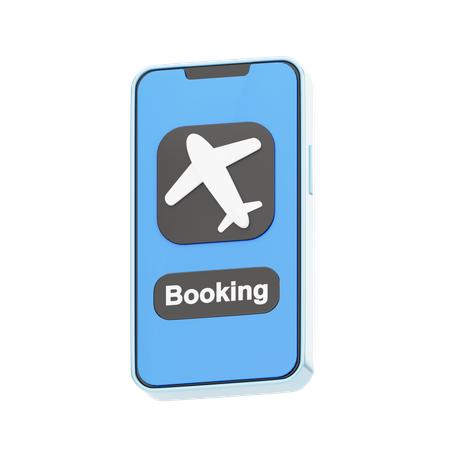 Reserva de voo on-line  3D Icon