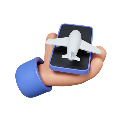 Reserva de voo on-line  3D Icon