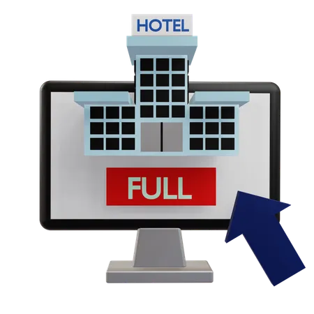 Reservar hotel  3D Icon