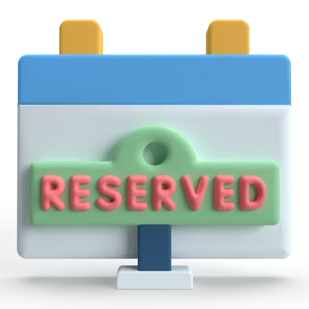 Reservation  3D Icon