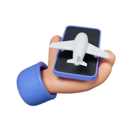 Réservation de vol en ligne  3D Icon