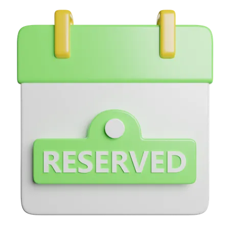Reserved  3D Icon