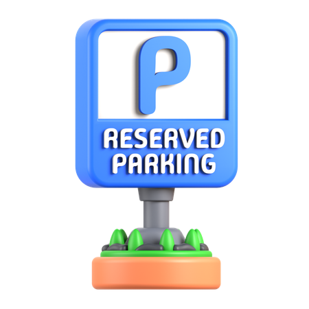 Reserved Parking  3D Icon
