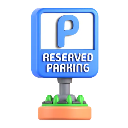 Reserved Parking  3D Icon