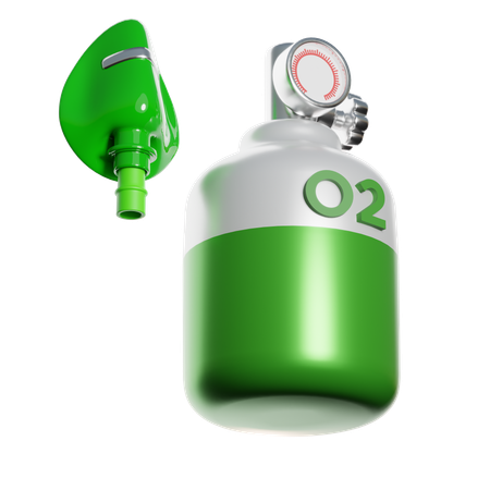 Bouteille d'oxygène  3D Icon