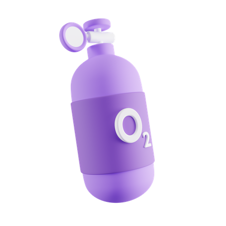 Bouteille d'oxygène  3D Icon