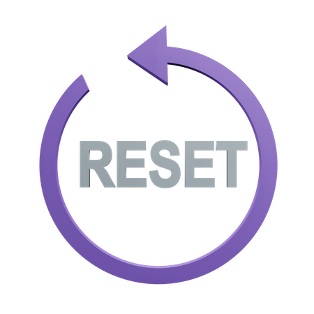 Reset  3D Icon