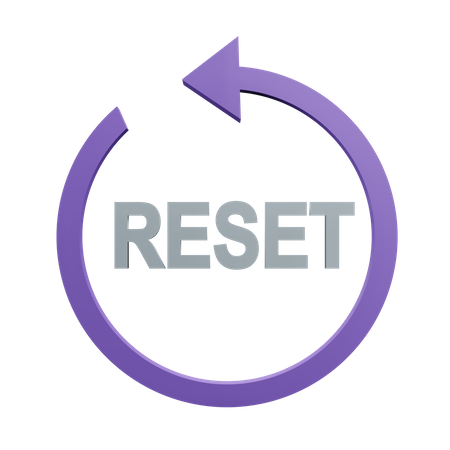 Reset  3D Icon