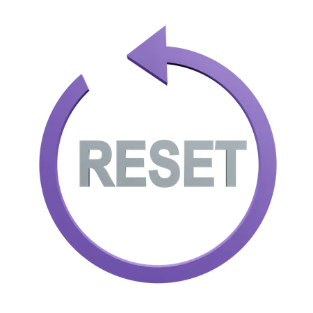 Reset  3D Icon