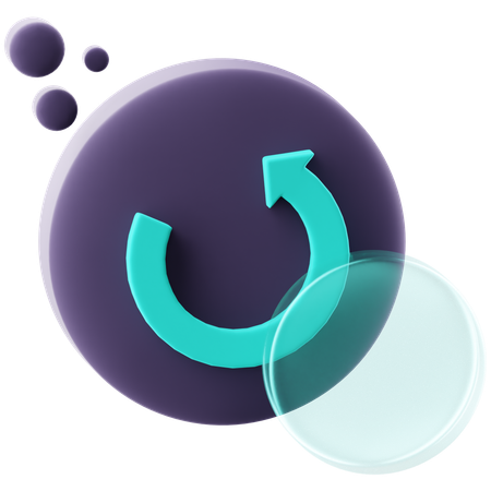 Reset Button  3D Icon